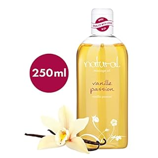 Olio per massaggi wellness naturale per massaggi erotici, profumo sexy di vaniglia, 250ml