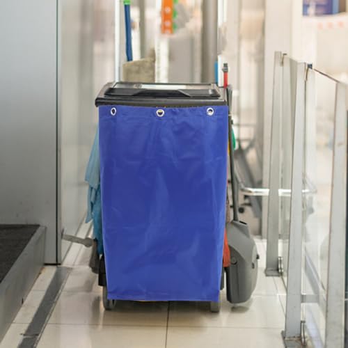 Bolsa de limpieza azul de tela gruesa SHINEOFI con ganchos para carro comercial 8