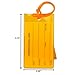 4 Pack TravelMore Luggage Tags for Suitcases, Flexible Silicone Travel ID Identification Labels Set for Bags & Baggage – Orange