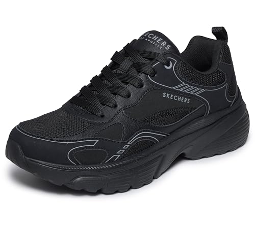 Skechers �����Y E'clypse Lite - Lunar Walks ���[�X�A�b�v ����@�􂢉�, �u���b�N/�u���b�N, 26.5 cm
