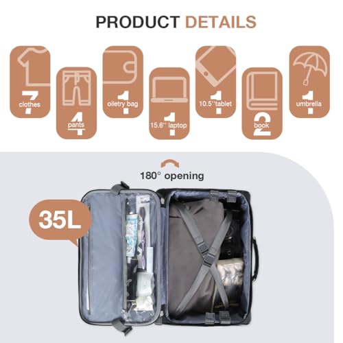 Lekebobor-Rolling-Laptop-Bag-Rolling-Briefcase-for-Women-Fits-Up-to-156Inch-Laptop-Briefcase-on-WheelsQuilted-Black