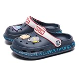 Azooken Kid's Cute Clogs Slippers Boys Girls Non-Slip Slides Cartoon Garden Breathable Shoes Outdoor