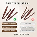 Paski do Szelek Akordeonowych, Regulowane Paski na ramię Akordeonowe do Akordeonu Basowego 16-120, Akordeon z Miękkiej Skóry PU (BROWN)
