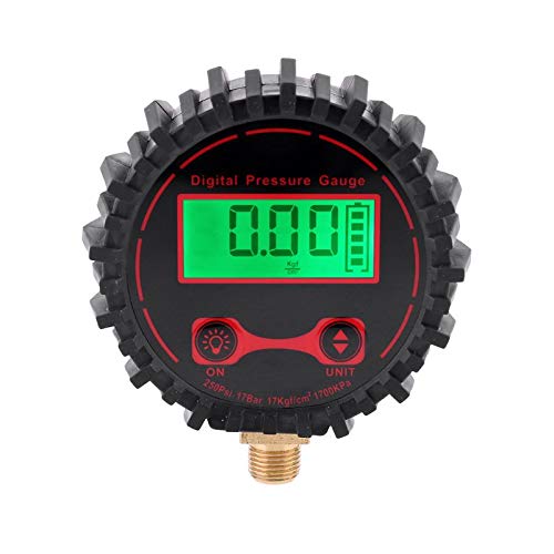 Manometr 250PSI cyfrowy manometr do samochodów ciężarowych w oponach tester ciśnienia pojazdu Monitor M11 * 1 gwint ze światłem LED;