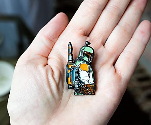 Star Wars: The Mandalorian Boba Fett Exclusive Enamel Pin Badge | Metal Brooch Accessories For Backpack, Clothes, Hats, Lapels | Official Disney+ Collectible4