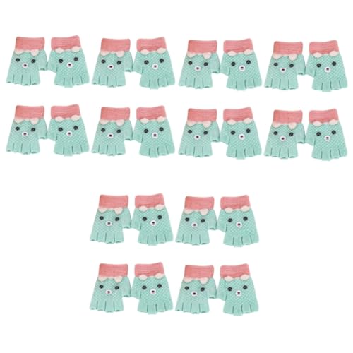 Moufles tricotées à doigts découpés gants hiver mitaines chaudes