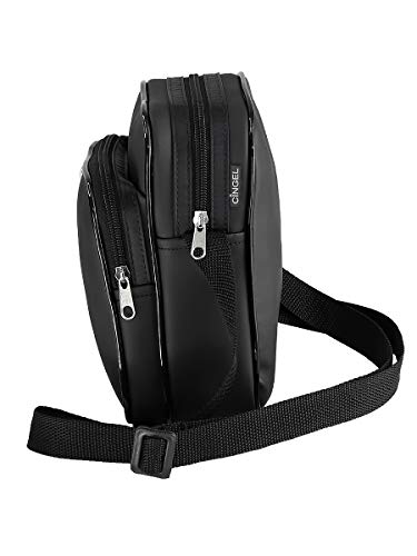 Bolsa Pochete Bag Transversal Nylon Impermeável (Preto)