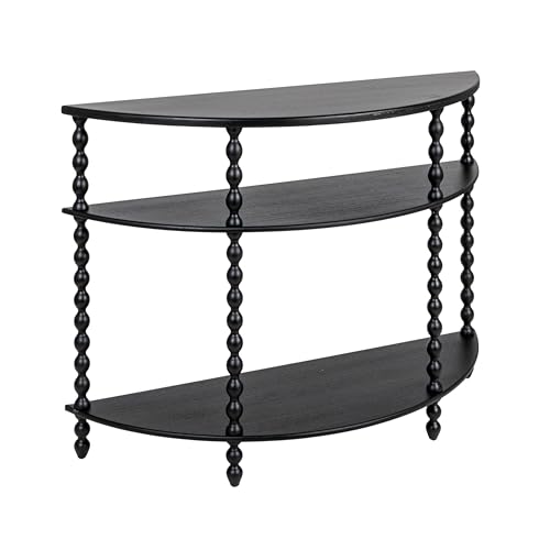 Creative Co-Op 3-Tier Curved Accent Table with Beveled Shelves and