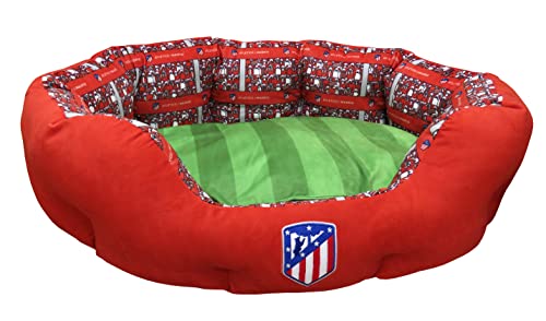 Atletico de Madrid BE-01L-ATL Cama para Animales de Compañía, Talla L