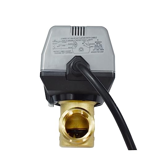 Válvula motorizada de latón VC6013 de 1" para controlar fancoils AC220V 5
