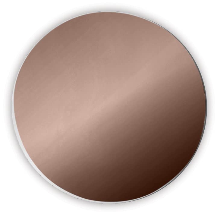 LUXE PARTY 12 Pack Round Mirror Charger Plate | Lightweight |Decorative Dinnerware | Dinner Party | Wedding | Events | Table Setting | Bronze