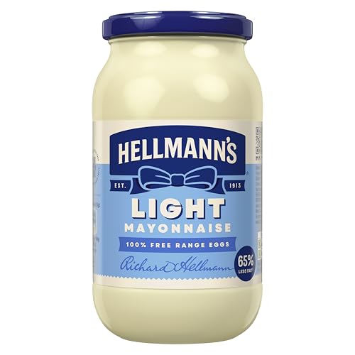 Hellmanns Light Mayonnaise 60% less kcal same great taste for fries burgers and salads 400 g