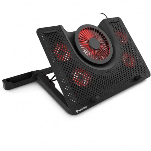 Genesis Oxid 550 eleva la comodidad de tu laptop de 17.3 pulgadas al jugar