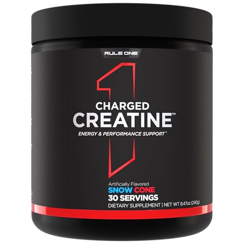 Rule 1 Proteins Charged Creatine - Multi-Function Workout Supplement with Creatine, Electrolyte, and Energy Blends for Intensity, Performance, & Hydration...