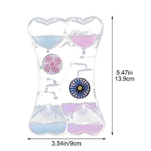 Timer de bureau sablier liquide acrylique décoration originale