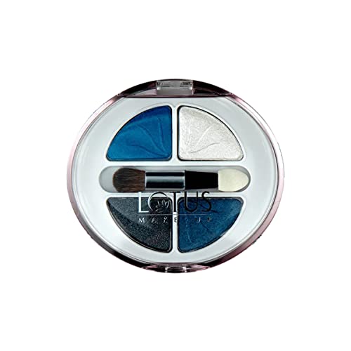 Lotus Makeup Ecostay Velvet Eye Shadow Palette, Eye Color Powder Makeup, Moon Night, 5 G