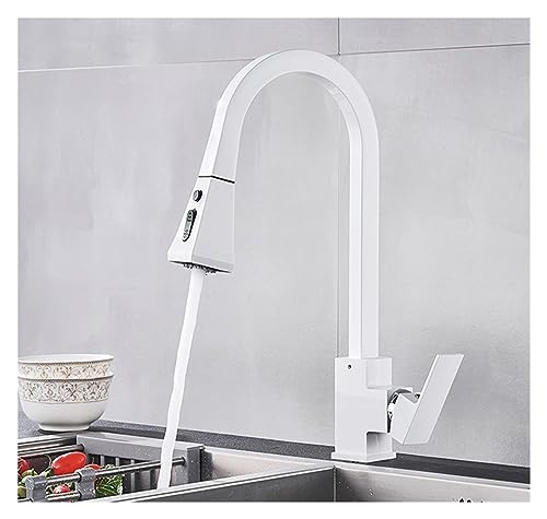 Robinet cuisine carré noir extractible pour évier et vaisselle facile