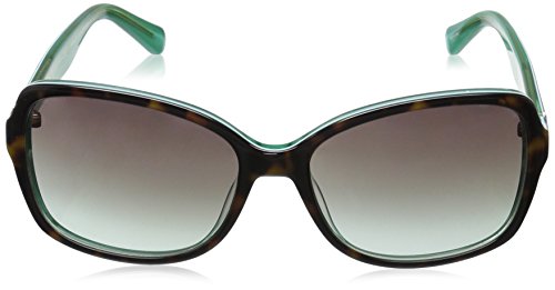 Kate Spade New York womens Ayleen Sunglasses, Havana Green/Gray Gradient Aqua, 56 mm US2