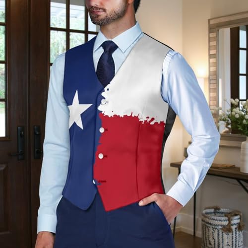 Men's Formal Suit Vest V Neck Button Down Waistcoat Adjust Waist Sleeveless Jacket Plus Size Western Dress Vests3