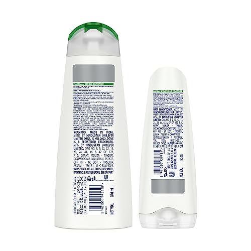Image of Dove Hair Fall Rescue Shampoo 340ml & Dove Hair Fall Rescue Conditioner 175ml, Combo | For Thicker Hair | Enriched with Nutrilock Actives