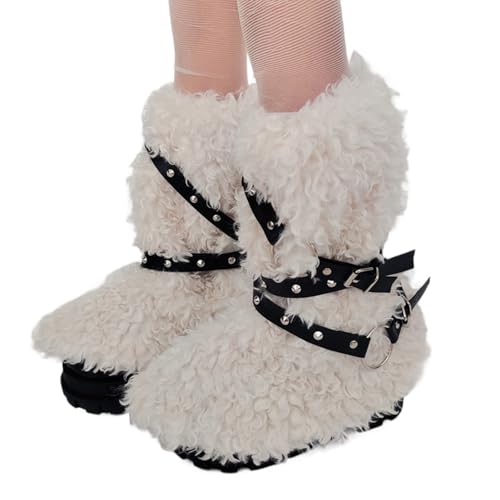 Calentadores de piernas peludos para tus festivales de invierno y fiestas de disfraces