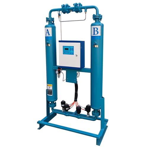 TECHTONGDA No-heat Adsorption Compressed Air Dryer Aluminum Oxide Adsorbent Double Cylinder Structure Moisture Impurities Remove 88cf/m