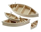 Darice 9610-17 Wood Canoe Cutout, 9-Inch