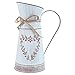 Cabilock Vaso da Fiori Vintage a Forma di Cuore, caraffa per Latte in Ferro, Stile Shabby Chic, Decorazione Rustica, Vaso per Fiori in Metallo, per San Valentino, Soggiorno, Decorazione da Tavolo