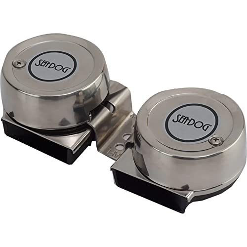 SEADOG Mini Compact Horn Twin SS, Stainless Steel