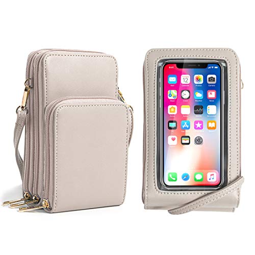 Image of Crossbody Cellphone Purse Women Touch Screen Bag RFID Blocking Wallet Handbag Shoulder Strap