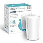 TP-Link Routeur 5G Deco X3000-5G Mesh Routeur WiFi 6 Bi-Bande AX3000Mbps, Port 2.5G, 2 Ports Gigabit, WiFi Mesh Box 5G SIM, Configuration Facile, Déverrouillé comptabile Toute Nano SIM