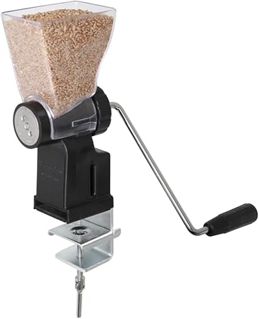 Kitchen Crop Hand Crank Grain Mill Wheat Flour Grinder, Stainless