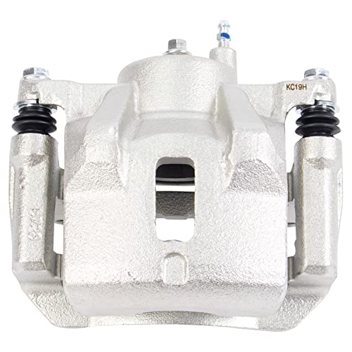 Image of TRQ Front and Rear Brake Caliper Set Zinc Coated Brackets Compatible with 2003-2006 Pontiac Vibe 2005-2008 Toyota Matrix 2005-2006 Corolla