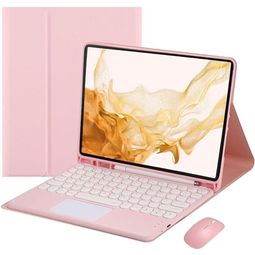 EHLCYS �L�[�{�[�h�P�[�X�̂��߂� Samsung Galaxy Tab A7 10.4�C���` 2020�N���f�� (SM-T500/T505/T507) S�y���X�^���h�A���C���E�����C�����XBluetooth�^�b�`�p�b�h�L�[�{�[�h�A�X�����X�^���h�P�[�X