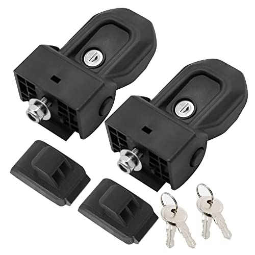 Motorhaubenriegel mit Schlüssel, Ersatz für Jeep Wrangler JL 2-Türer 4-Türer 2018–2023 (2 Stück)