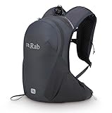 Rab Nitron - Mochila de hidratación ligera de 12 litros, cómoda mochila para senderismo, senderismo y trail running, antracita, M