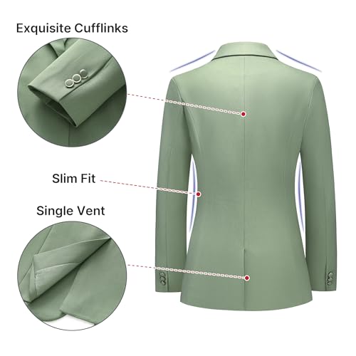 Women's Suit 2 Piece Set Pinstripe Blazer and Bootcut Dressy Pants Set for Work Office Business Outfits4