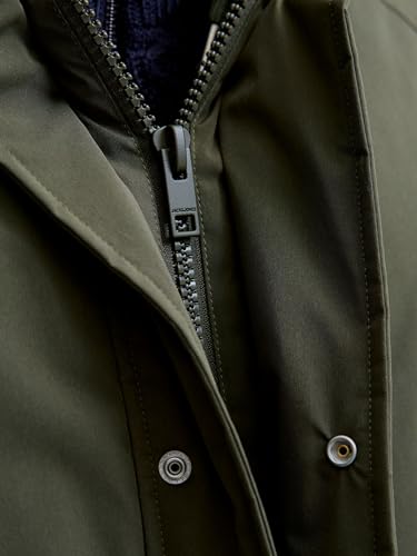 JACK & JONES Herren Jjewood Parka Sn, Forest Night, xx_l 4