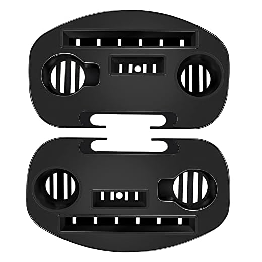 Hanperal Zero Gravity Chair Tray, 2 Pack Upgraded Version Cup Holder for Zero Gravity Chair, Utility Clip-On Chair Table/Tray for iPhone/iPad/Tea Cup/Books -Black…