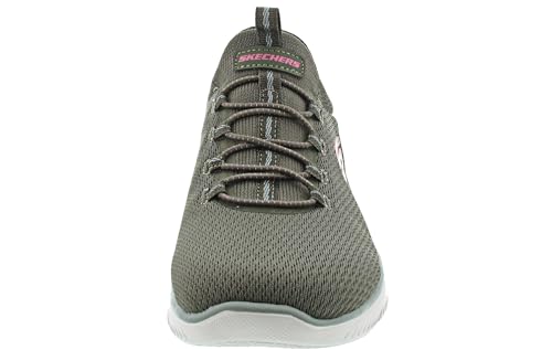Skechers Donna Summits - Summer Blush Sneaker In Oliva, Taglia 39, Vegan, Lavabile In Lavatrice - 4