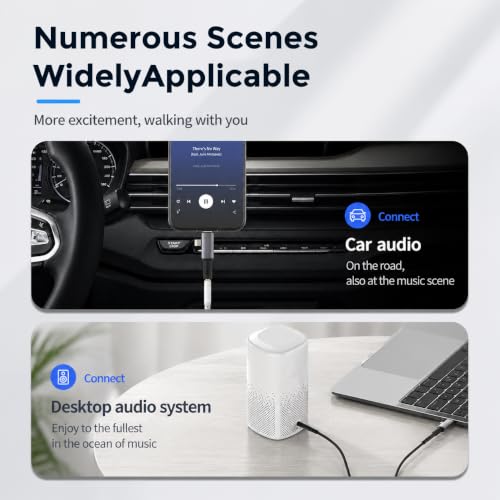 Image of Verilux 2 in 1 Audio Adapter USB C and Light to 3.5mm Jack Converter