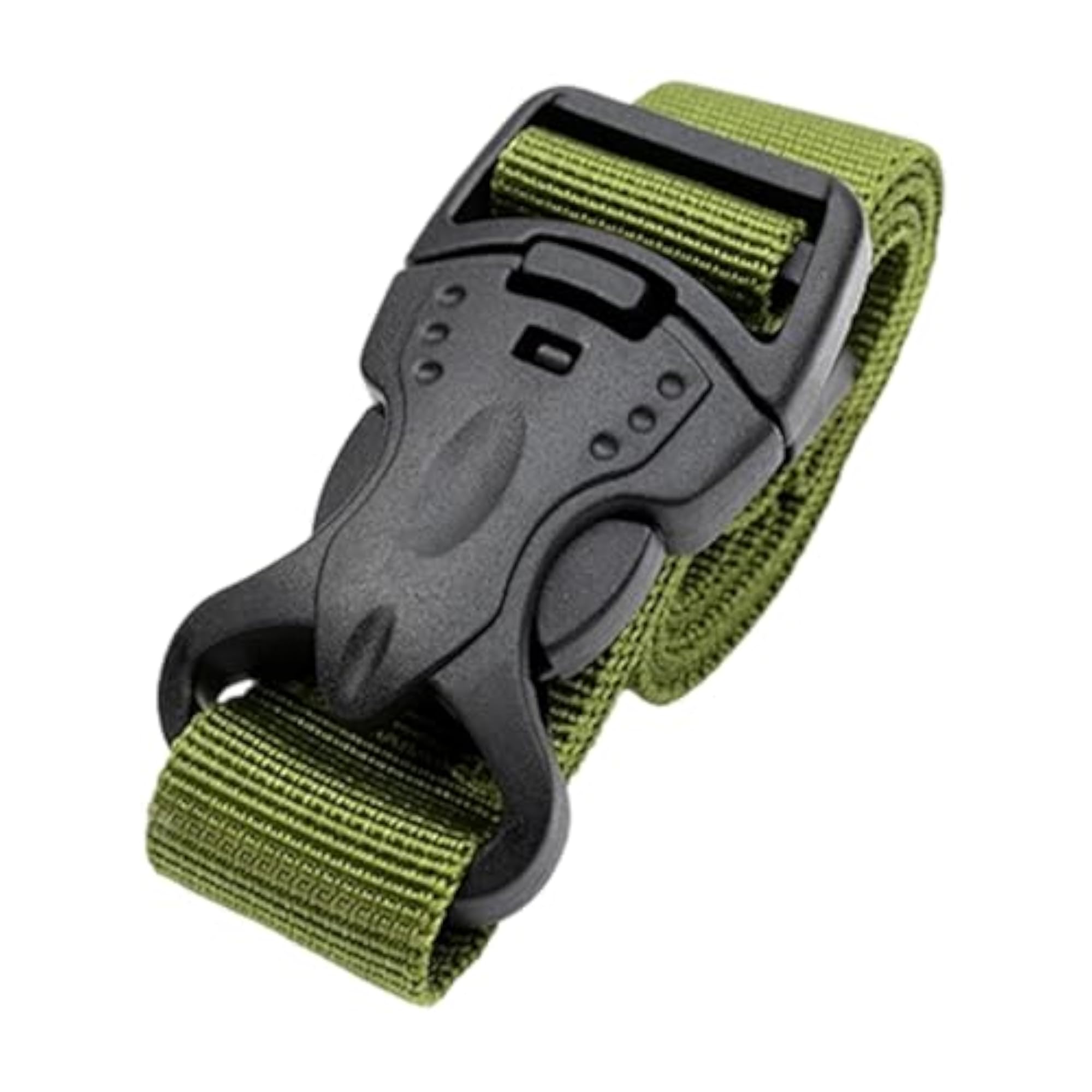 Green Utility Strap with Quick Release Buckle for Travel