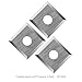 Ultra-Shear Replacement Carbide Insert Replacement Set, 3 Pack 0.47 Square Inserts, Fits Various Ultra-Shear Router Bits