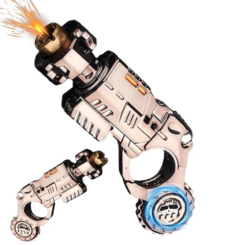 Alloy Anti Stress Toy, EDC Adult Handheld Stress-Relieving Toys 11cm Help Relieve Stress With Textured Spinner Finger Toy, For Anxiety Gift (Titanium Steel)