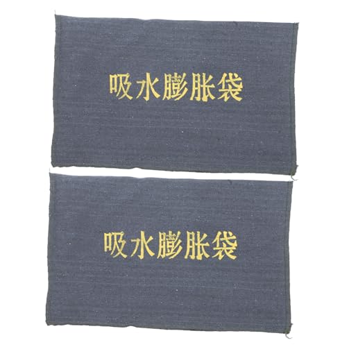 KITANDOVE 2pièces De Barrière Anti-inondation Réutilisables Protection Les Inondations pour Portes Garages Et sous-sols Absorbants Toile Activés par Eau