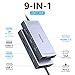 USB C Docking Station 2 Monitor Dual HDMI, 9 in 1 USB-C Hub Triple Display Adapter mit 2* 4K HDMI, 8K Displayport, VGA，100W PD, 4* USB A/C Ports,Dockingstation Laptop 2 Monitore für Dell HP Lenovo etc