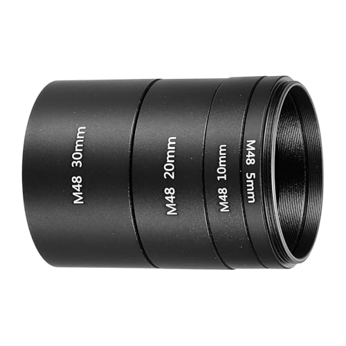 Tube d'extension M48 appareil photo bague rallonge télescope oculaire alu PATIKIL 4pcs