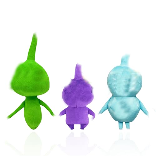 VPOWJI Pikmin Plush, Oatchi Plushies, Ice Pikmin Plushies Toy, Interestingly Plant-Like Creatures, for Game Fans Gift Kids and Adults (3 PCS)