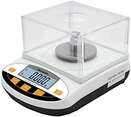 Bonvoisin Lab Analytical Balance 500gx0.001g High Precision Lab Scale Accurate Electronic Scientific Scale 1mg Digital Precision Weighing Scale Jewelry Scales with Windshield (500g, 0.001g)