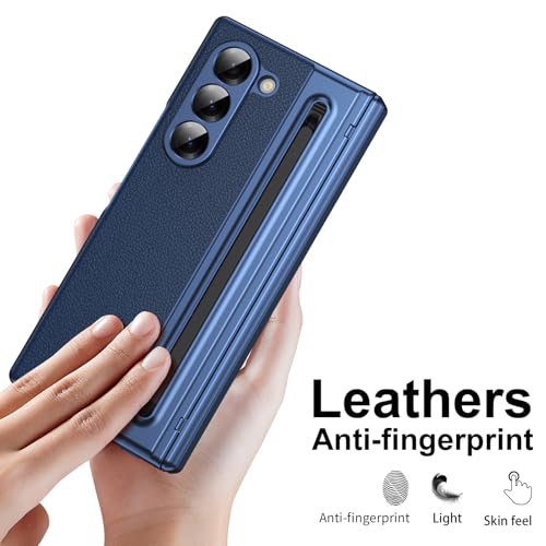 Étui pour Galaxy Z Fold 5 bleu housse antichoc avec protège-écran et stylet - 3